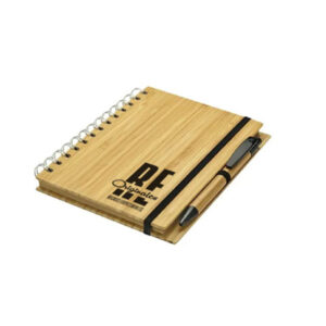 Cuaderno anotador de Bamboo 18×14 cm con bolígrafo de madera