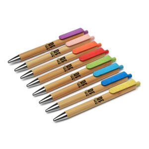 Bolígrafo con cuerpo de bamboo color