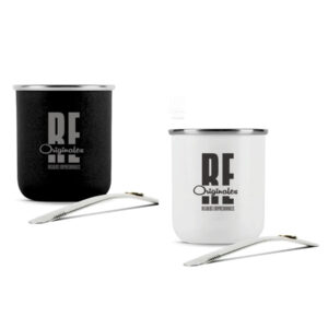 Mate + bombilla de acero inoxidable (40grs)