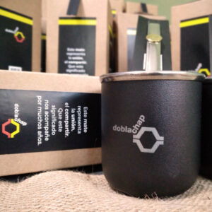 Mate + bombilla de acero inoxidable (40grs)