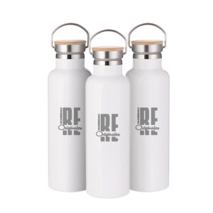 Botella Térmica con tapa de bambú